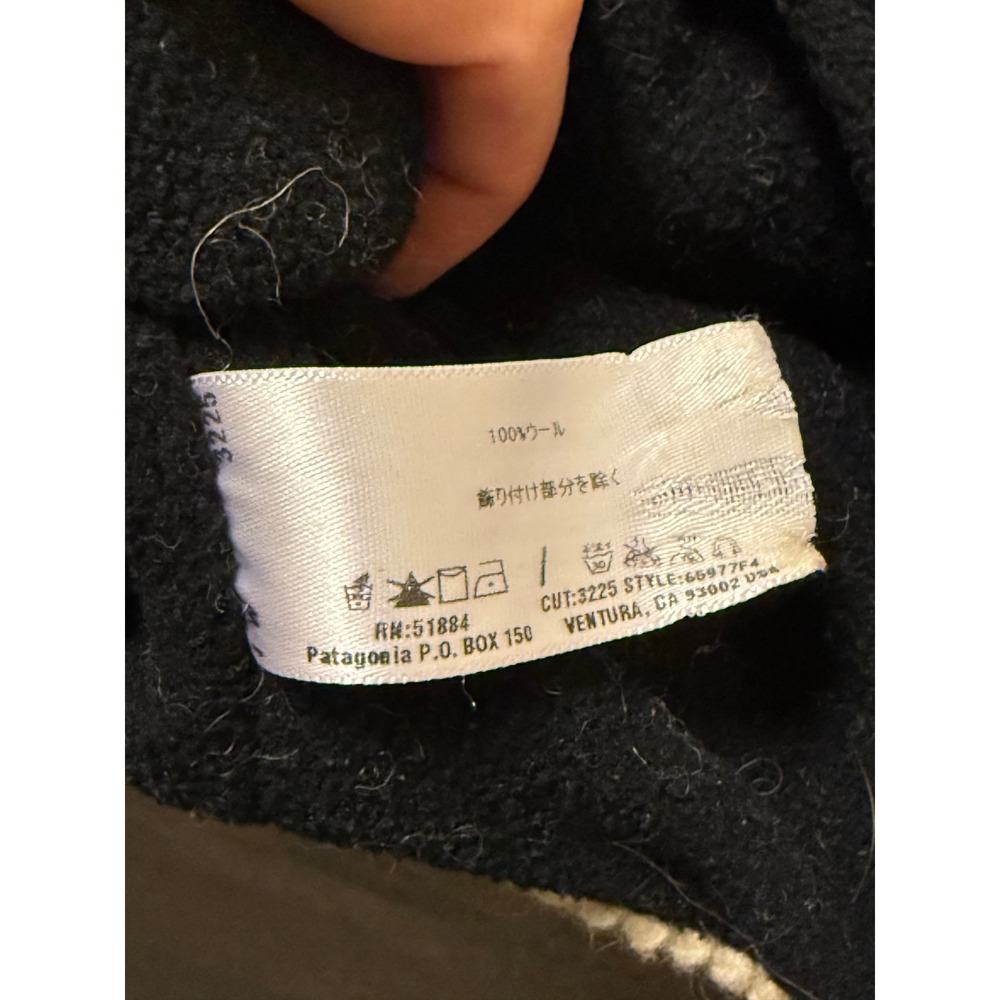 Patagonia Kids Small Wool Earflap Beanie Hat Fleece Lined Fair Isle Aztec - Picture 4 of 5